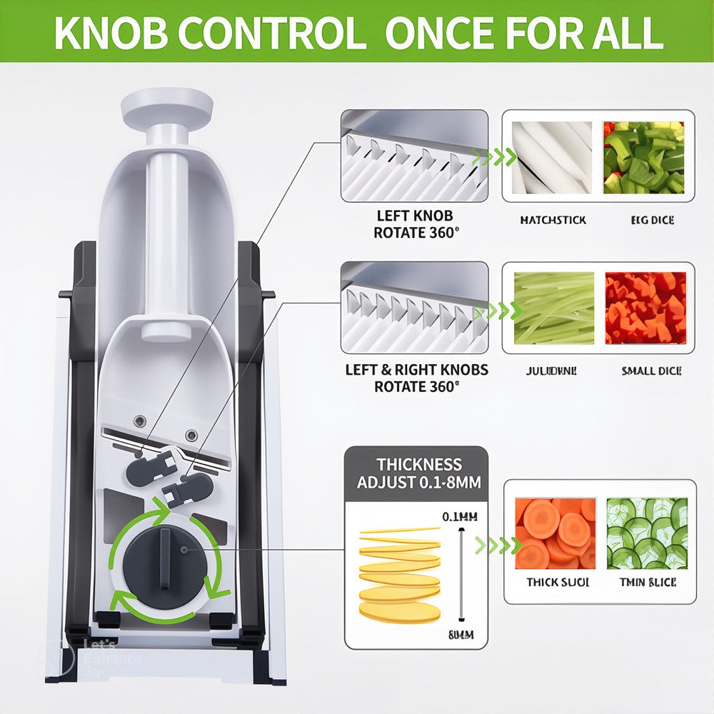 FreshCut Pro™ Manual Vegetable Chopper & Slicer